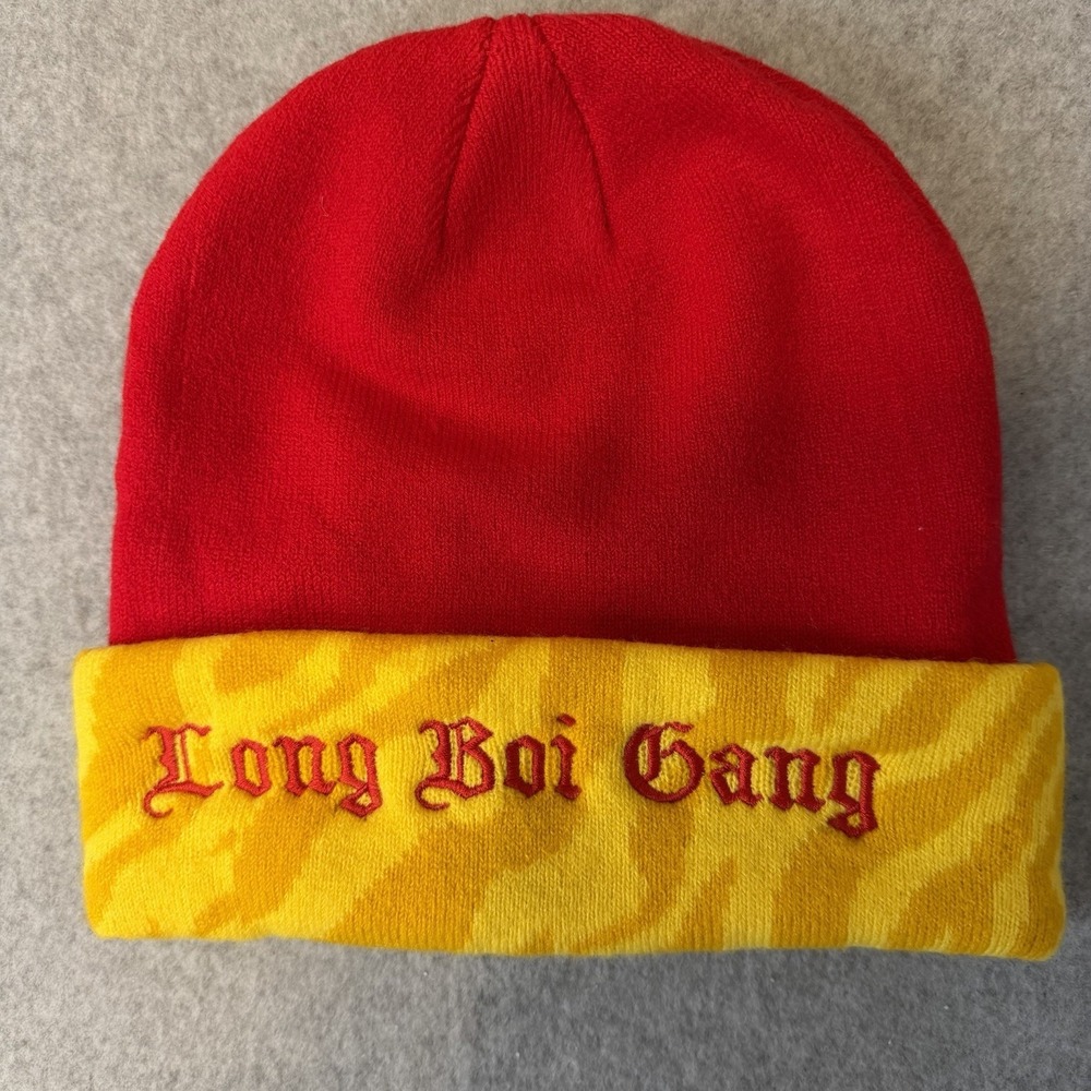 Y2K Slim Jim Long Boi Gang Embroidered Logo Men's Women's Beanie Cap Hat New